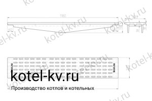 Колосник 1180*220. Чертеж Колосник 1180*220. Чертеж